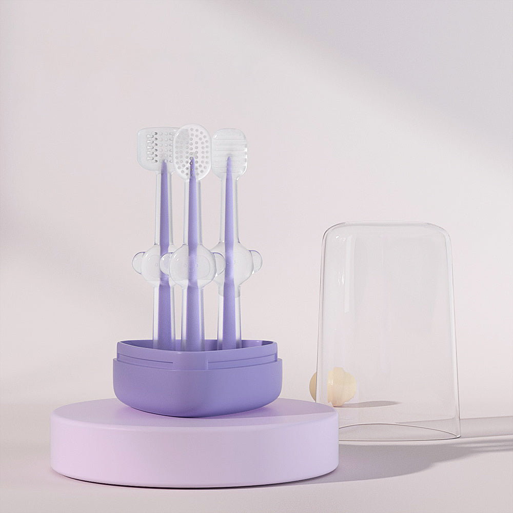 HKM-0210621 Pet Toothbrush for Cats and Dogs - Silica Gel Brush for Dental Care, Fresh Breath, and Tartar Control