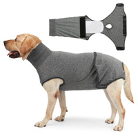 HKM-0211517 Post-Sterilization Pet Dog Vest in Grey and Wine Red - Polyester Fabric, Multiple Sizes Available