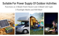 HKM-021267 Portable 110V Power Station, 148Wh Solar Generator, 40000mAh Battery Backup for Camping and Emergency Use
