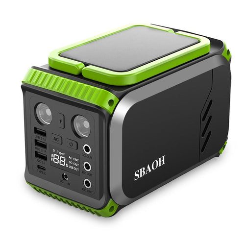 HKM-021267 Portable 110V Power Station, 148Wh Solar Generator, 40000mAh Battery Backup for Camping and Emergency Use