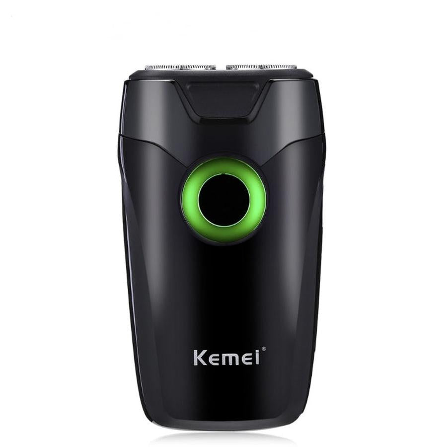 HKM-021267 Rechargeable Electric Shaver with Double Rotary Cutter Head for Men's Face Care