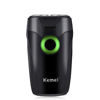 HKM-021267 Rechargeable Electric Shaver with Double Rotary Cutter Head for Men's Face Care