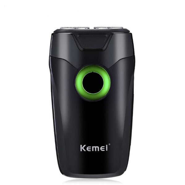 HKM-021267 Rechargeable Electric Shaver with Double Rotary Cutter Head for Men's Face Care