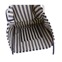 HKM-021267 Women's Striped Tote Bag – Casual Korean Handbag for Shopping and Everyday Use