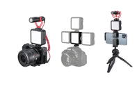HKM-021395 Portable Mini LED Photography Light with Built-in Lithium Battery for Video and Interview Use