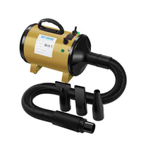 HKM-021459 High Velocity Low Noise Pet Dryer for Cats and Dogs - 3200W Metal Surface Blower