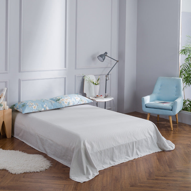 HKM-021523 Cotton Twill Printed Bedding Sheets - Simple Style, Semi-Reactive Dye Process