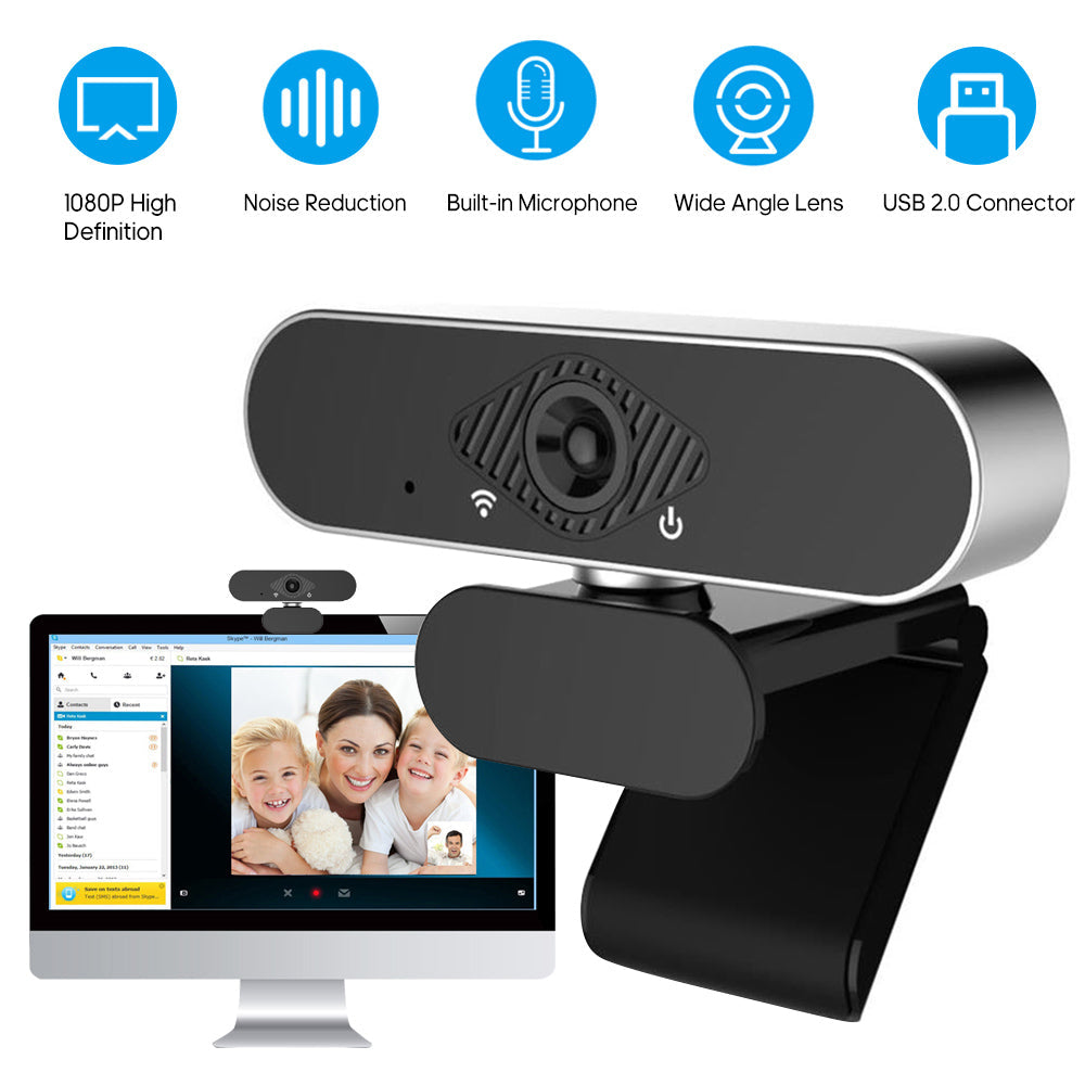 HKM-021523 High-Definition Autofocus Webcam for Clear Video Conferencing