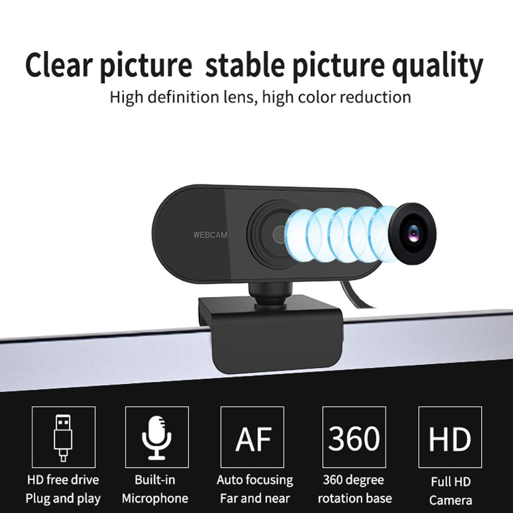 HKM-021523 High-Definition Autofocus Webcam for Clear Video Conferencing