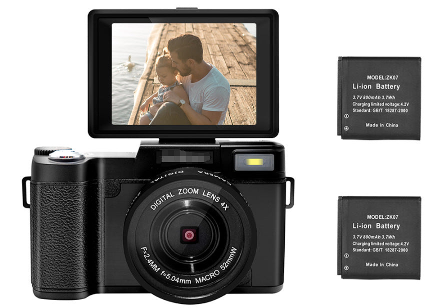 HKM-021587 27K HD Flip Screen Digital Camera with 30MP Resolution and Wide-Angle Lens Options