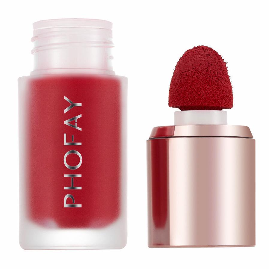 HKM-021587 Long-Lasting Matte Mousse Liquid Blush - 4.8 ML, Non-Fading Formula for Seamless Application