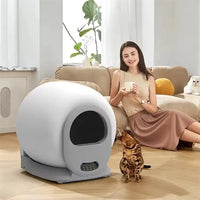 HKM-021651 Automatic Self-Cleaning Cat Litter Box, Eco-Friendly Design, Odor Control, Large 65L Capacity, Easy Maintenance