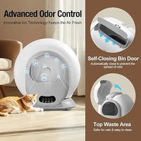 HKM-021651 Automatic Self-Cleaning Cat Litter Box, Eco-Friendly Design, Odor Control, Large 65L Capacity, Easy Maintenance