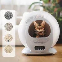 HKM-021651 Automatic Self-Cleaning Cat Litter Box, Eco-Friendly Design, Odor Control, Large 65L Capacity, Easy Maintenance