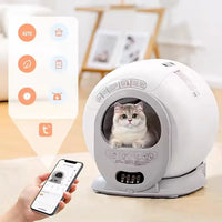 HKM-021651 Automatic Self-Cleaning Cat Litter Box, Eco-Friendly Design, Odor Control, Large 65L Capacity, Easy Maintenance