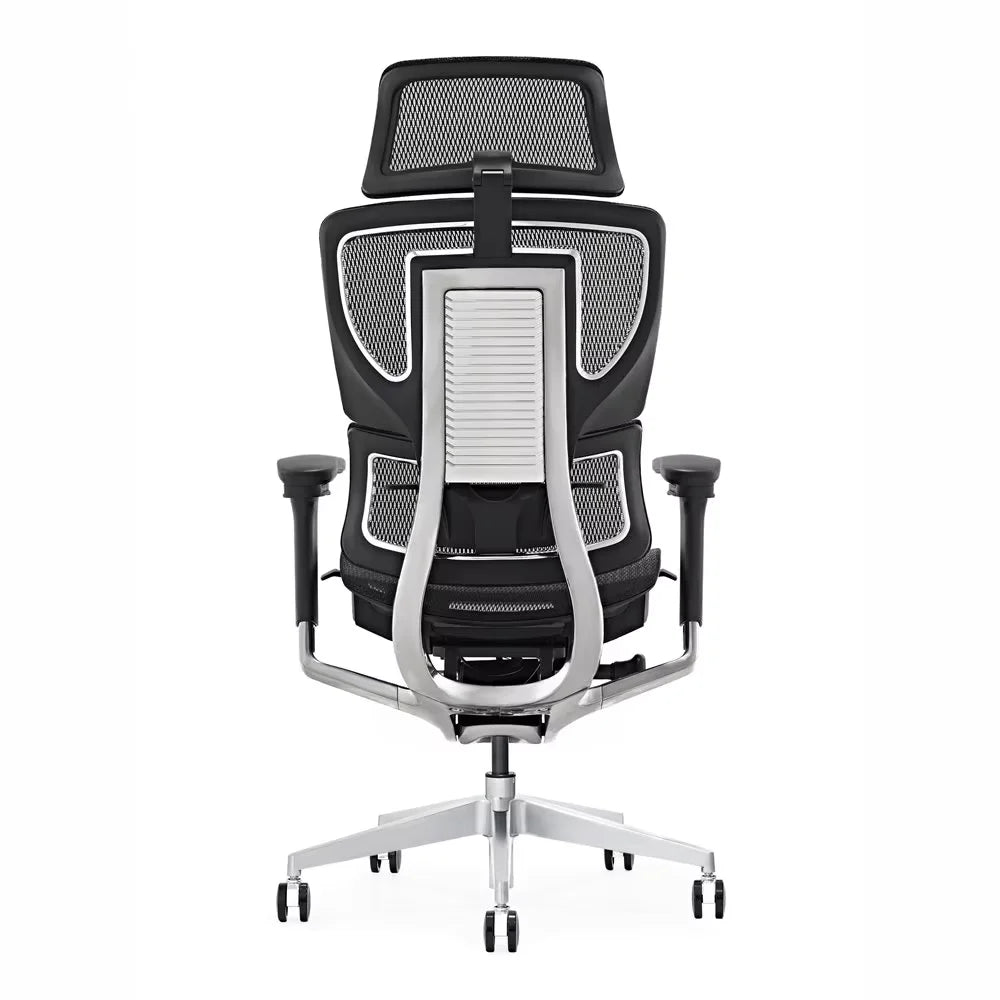 HKM-021651 Ergonomic Adjustable Height Office Chair with Mesh Back and Armrests for Home and Office Use