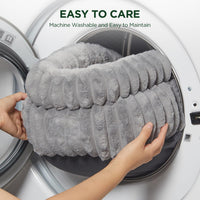 HKM-0217149 Ultra-Soft Plush Cat Bed with Anti-Slip Bottom - Washable for Indoor Cats and Kittens