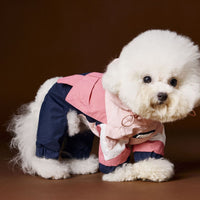 HKM-0217661 Bichon Schnauzer Teddy Four-Legged Sportswear with Traction Rope Buckle, Casual Pet Clothing in Various Sizes