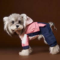 HKM-0217661 Bichon Schnauzer Teddy Four-Legged Sportswear with Traction Rope Buckle, Casual Pet Clothing in Various Sizes