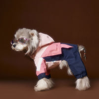 HKM-0217661 Bichon Schnauzer Teddy Four-Legged Sportswear with Traction Rope Buckle, Casual Pet Clothing in Various Sizes