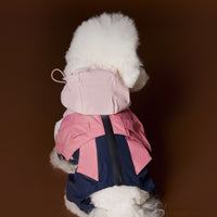 HKM-0217661 Bichon Schnauzer Teddy Four-Legged Sportswear with Traction Rope Buckle, Casual Pet Clothing in Various Sizes
