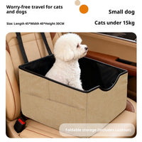 HKM-0217917 Portable Long-Distance Pet Car Nest with Four-Season Oxford Fabric in Gray, Khaki, Blue, and Cyan