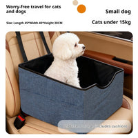 HKM-0217917 Portable Long-Distance Pet Car Nest with Four-Season Oxford Fabric in Gray, Khaki, Blue, and Cyan