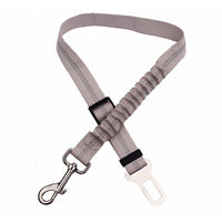 HKM-0218685 Adjustable Polyester Dog Car Seat Belt with Zinc Alloy Clips - Multiple Colors Available
