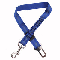 HKM-0218685 Adjustable Polyester Dog Car Seat Belt with Zinc Alloy Clips - Multiple Colors Available