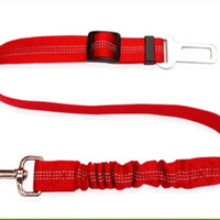HKM-0218685 Adjustable Polyester Dog Car Seat Belt with Zinc Alloy Clips - Multiple Colors Available