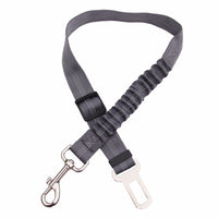 HKM-0218685 Adjustable Polyester Dog Car Seat Belt with Zinc Alloy Clips - Multiple Colors Available