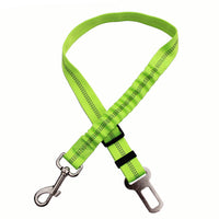 HKM-0218685 Adjustable Polyester Dog Car Seat Belt with Zinc Alloy Clips - Multiple Colors Available
