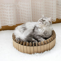 HKM-0219069 Corrugated Cat Scratcher with Modular Design - Stylish and Functional Nesting Style