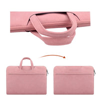 HKM-021907 Matte PU Zipper Handbag for Laptops and Travel Essentials
