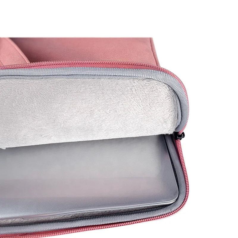 HKM-021907 Matte PU Zipper Handbag for Laptops and Travel Essentials