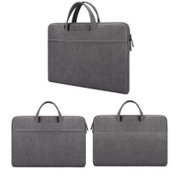 HKM-021907 Matte PU Zipper Handbag for Laptops and Travel Essentials