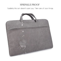 HKM-021907 Matte PU Zipper Handbag for Laptops and Travel Essentials