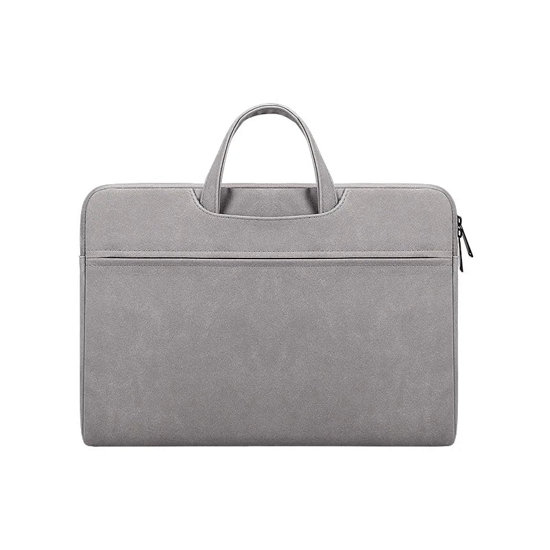 HKM-021907 Matte PU Zipper Handbag for Laptops and Travel Essentials