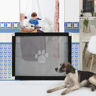 HKM-0220477 Portable Pet Safety Isolation Net for Indoor and Outdoor Use - 80cm x 100cm Reinforced Fiber and Polyethylene Fence