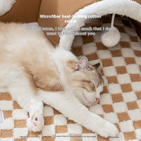 HKM-0220733 Cozy Cat Nest with Hide-and-Seek Tunnel for Play and Rest