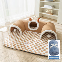 HKM-0220733 Cozy Cat Nest with Hide-and-Seek Tunnel for Play and Rest