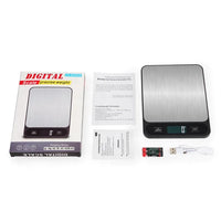 HKM-022099 Smart Stainless Steel Kitchen Scale 5kg/10kg Accurately Weigh Ingredients