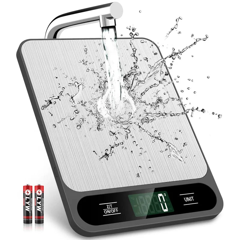 HKM-022099 Smart Stainless Steel Kitchen Scale 5kg/10kg Accurately Weigh Ingredients