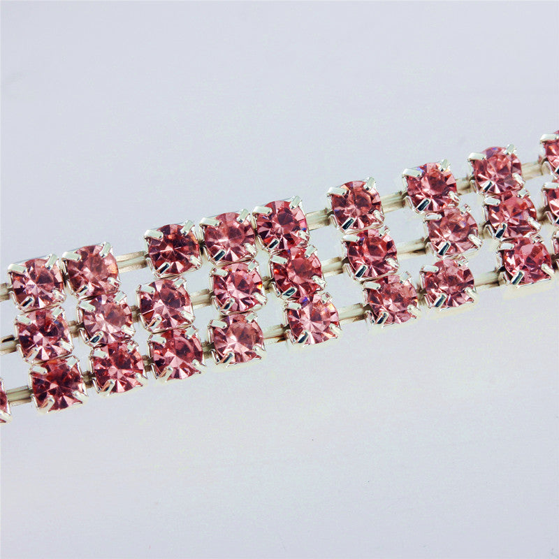 HKM-0221501 Diamond-Encrusted Elastic Pet Collar for Cats and Dogs - Multiple Colors Available