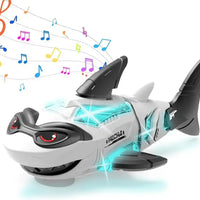 HKM-022163 Electric Universal Wheel Shark Toy with Lights and Music for Kids