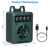 HKM-0222141 Ultrasonic Dog Bark Control Device with Adjustable Frequency and Sensitivity - 49.2 Feet Range