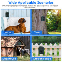 HKM-0222141 Ultrasonic Dog Bark Control Device with Adjustable Frequency and Sensitivity - 49.2 Feet Range