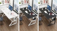 HKM-022227 Modern Computer Desk for Office and Home Use, Available in Warm White and Black Walnut, Multiple Sizes