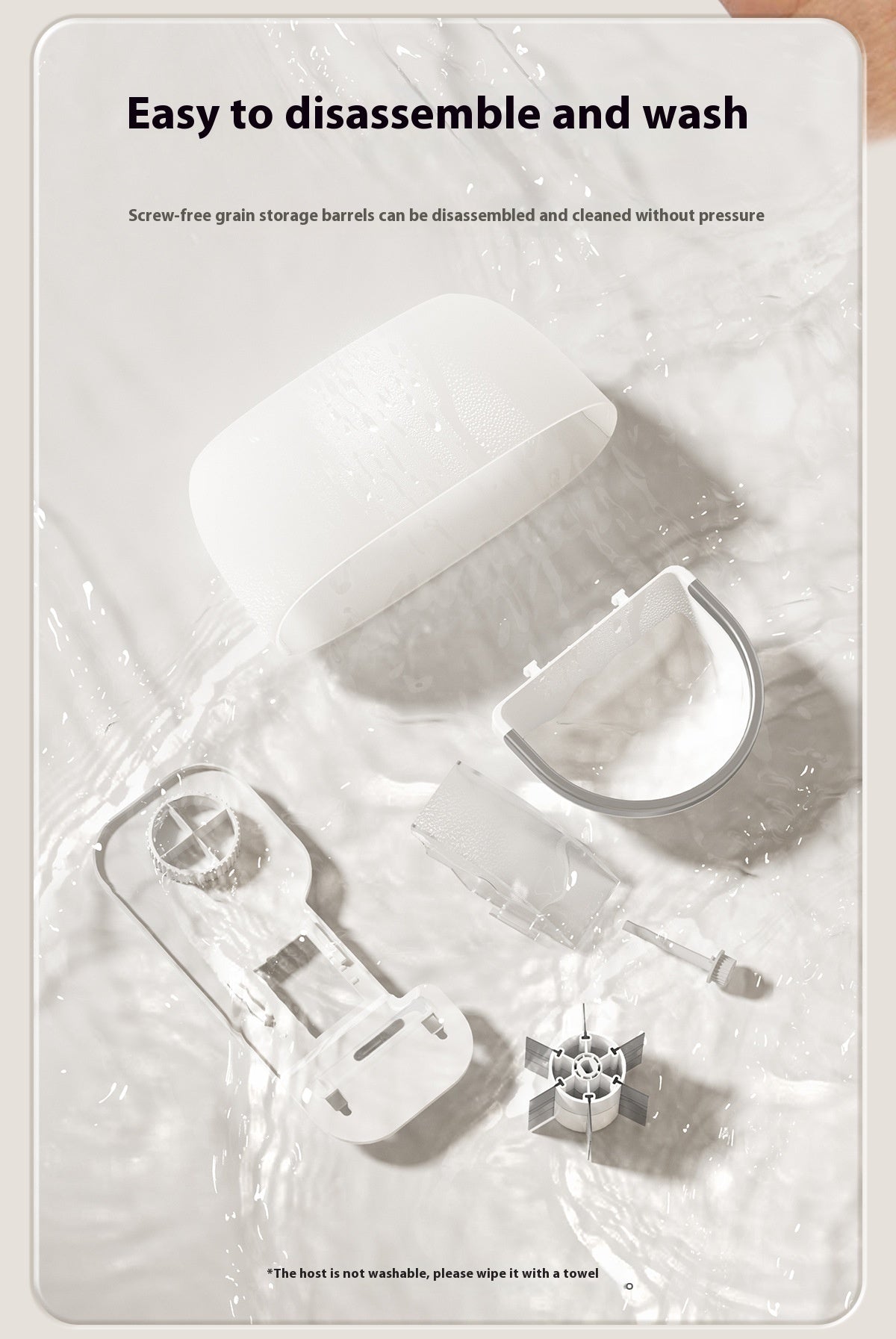 HKM-0222653 Automatic Pet Feeder with Remote Camera for Hamsters and Rabbits - Food Grade Materials, Battery & Plug-In Options