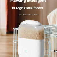 HKM-0222653 Automatic Pet Feeder with Remote Camera for Hamsters and Rabbits - Food Grade Materials, Battery & Plug-In Options